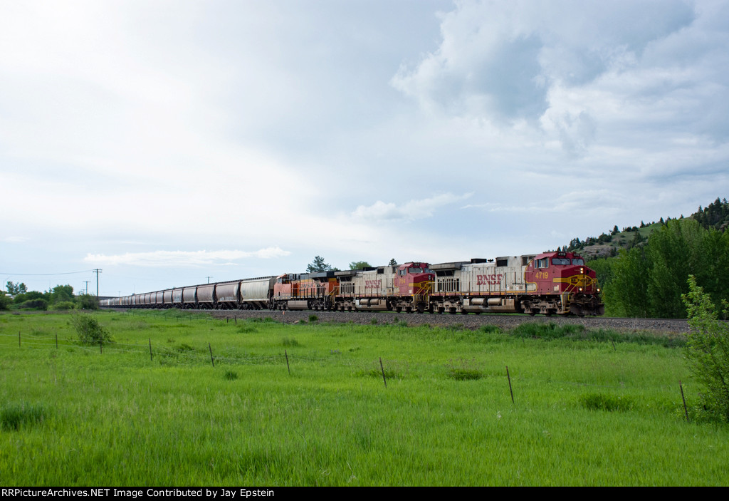 Eastbound Grain under Unsettled Skies